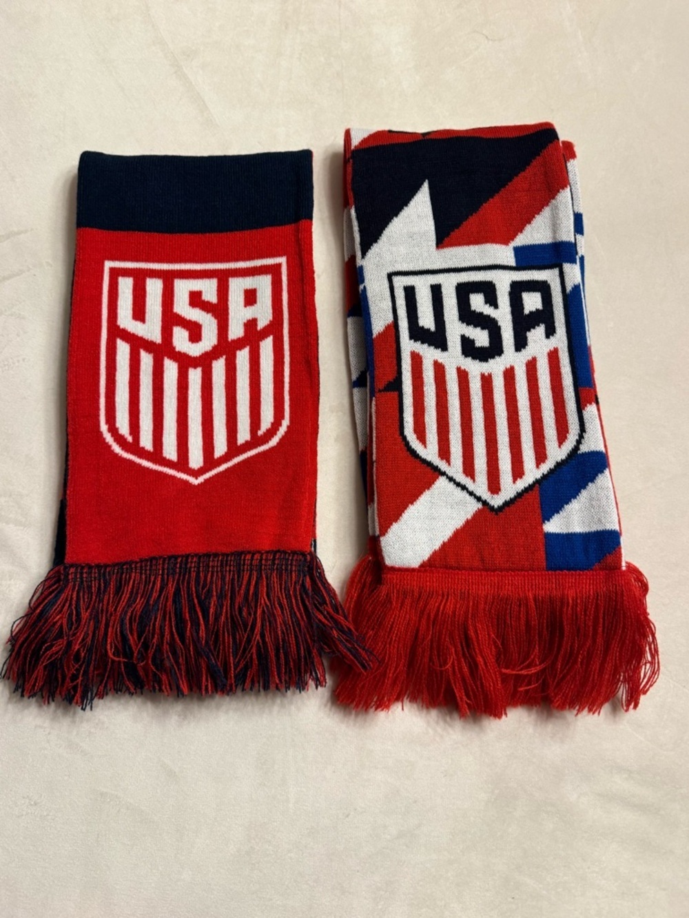 Lot of 2! Official U.S. SOCCER Double Sided Scarves Unisex FIFA - Picture 5 of 10